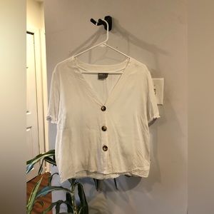 asos white button up top